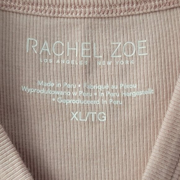 Rachel Zoe Mauve Ribbed High Neck Sleeveless Tank Top Size XL Extra Large - Picture 5 of 10